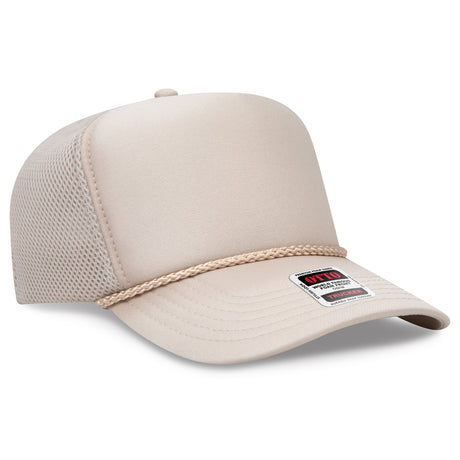 OTTO CAP® 5 Panel High Crown Air Mesh Back Trucker Hat OTTO 39-166
