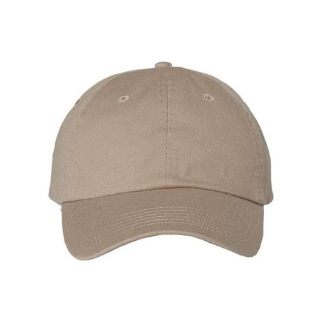 Valucap Bio-Washed Chino Twill Cap - Valucap VC350 Valucap Khaki Adjustable