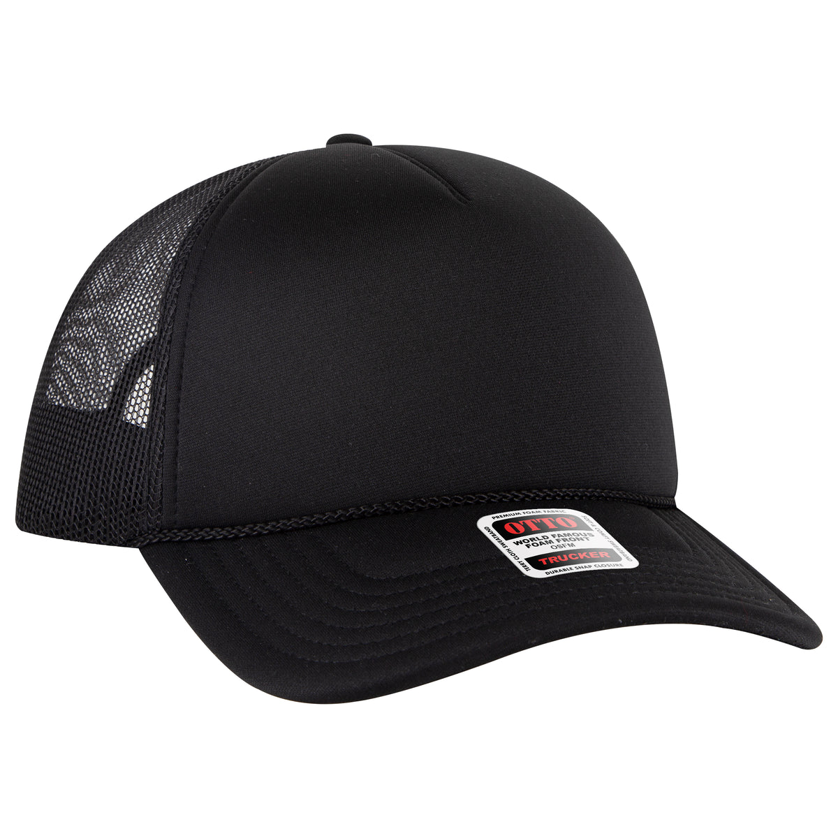 OTTO CAP 5 Panel Low Profile Mesh Back Trucker Hat OTTO 39102-1 Otto Cap