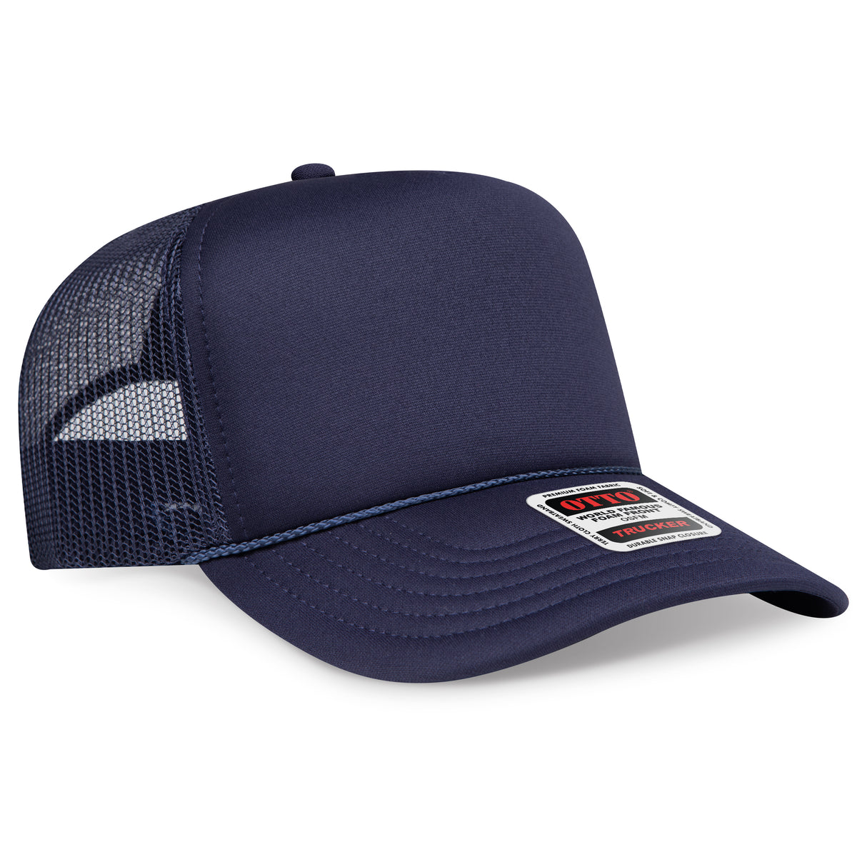 OTTO CAP® 5 Panel High Crown Mesh Back Trucker Hat OTTO 3932-1