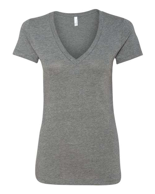 BELLA + CANVAS Women’s Jersey Deep V-Neck Tee - BELLA + CANVAS 6035 BELLA + CANVAS Deep Heather S