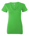 BELLA + CANVAS Women’s Jersey Deep V-Neck Tee - BELLA + CANVAS 6035