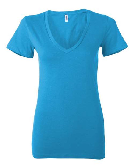 BELLA + CANVAS Women’s Jersey Deep V-Neck Tee - BELLA + CANVAS 6035 BELLA + CANVAS Neon Blue 2XL