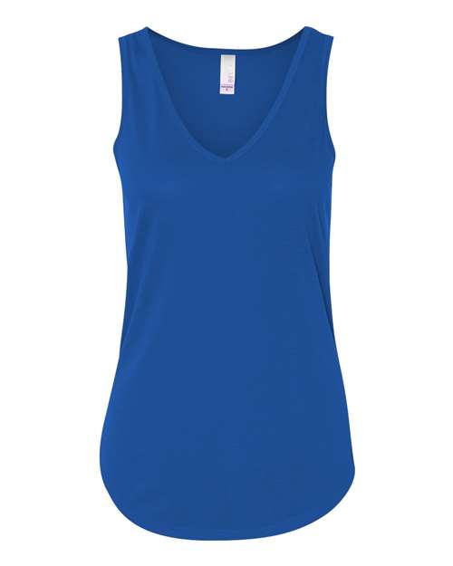 BELLA + CANVAS Women's Flowy V-Neck Tank - BELLA + CANVAS 8805 BELLA + CANVAS True Royal XL