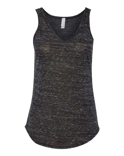 BELLA + CANVAS Women's Flowy V-Neck Tank - BELLA + CANVAS 8805 BELLA + CANVAS Black Marble S