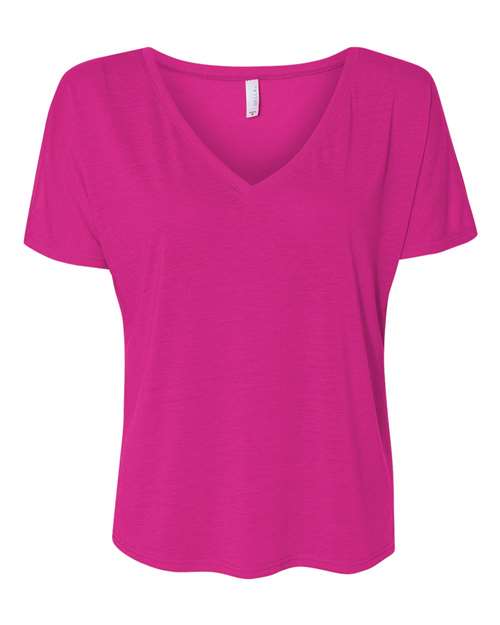 BELLA + CANVAS Women’s Slouchy V-Neck Tee - BELLA + CANVAS 8815 BELLA + CANVAS Berry XL