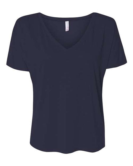 BELLA + CANVAS Women’s Slouchy V-Neck Tee - BELLA + CANVAS 8815 BELLA + CANVAS Midnight S