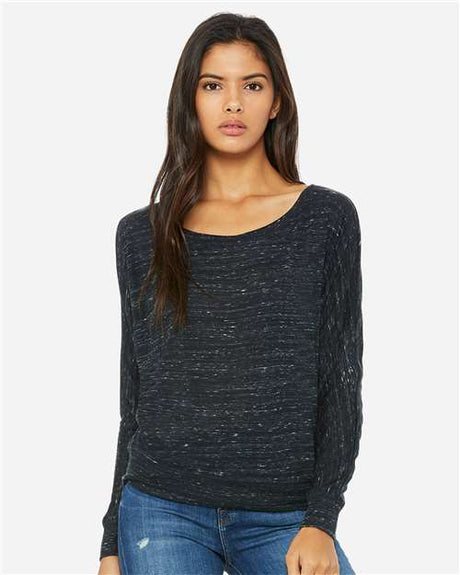 Bella + Canvas 8850 Women’s Flowy Off Shoulder Long Sleeve Tee