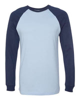 Bella + Canvas 3000 Men's Long Sleeve Jersey Baseball Tee
