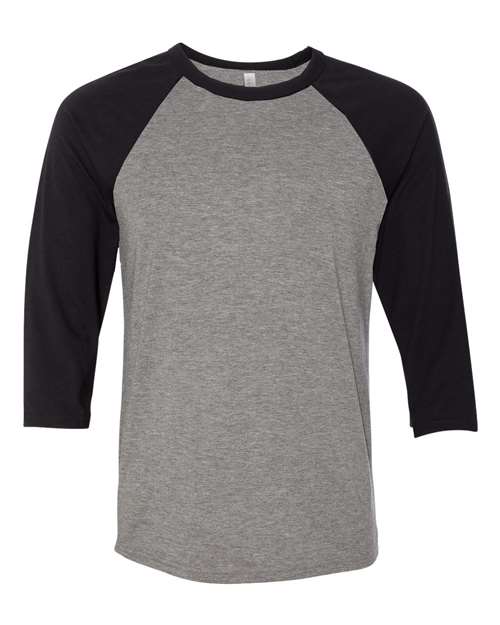 Bella + Canvas 3200 Unisex Three-Quarter Sleeve Baseball Tee
