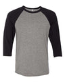 Bella + Canvas 3200 Unisex Three-Quarter Sleeve Baseball Tee