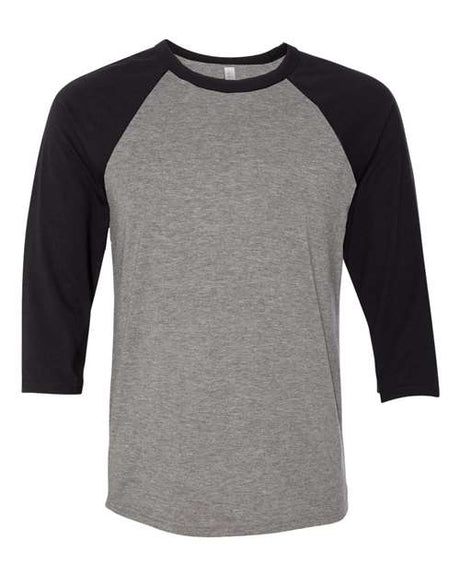 Bella + Canvas 3200 Unisex Three-Quarter Sleeve Baseball Tee