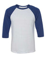 BELLA + CANVAS Unisex Three-Quarter Sleeve Baseball Tee - BELLA + CANVAS 3200