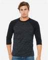Bella + Canvas 3200 Unisex Three-Quarter Sleeve Baseball Tee