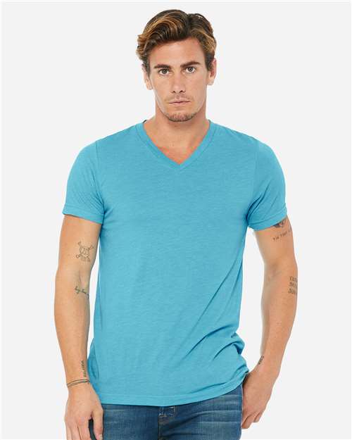 Bella + Canvas 3415 Unisex Triblend V-Neck Tee