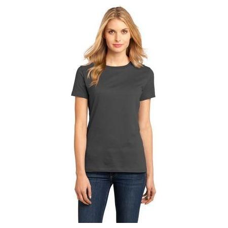 Ladies Perfect Weight Crew Tee Joe's USA X-Small Charcoal