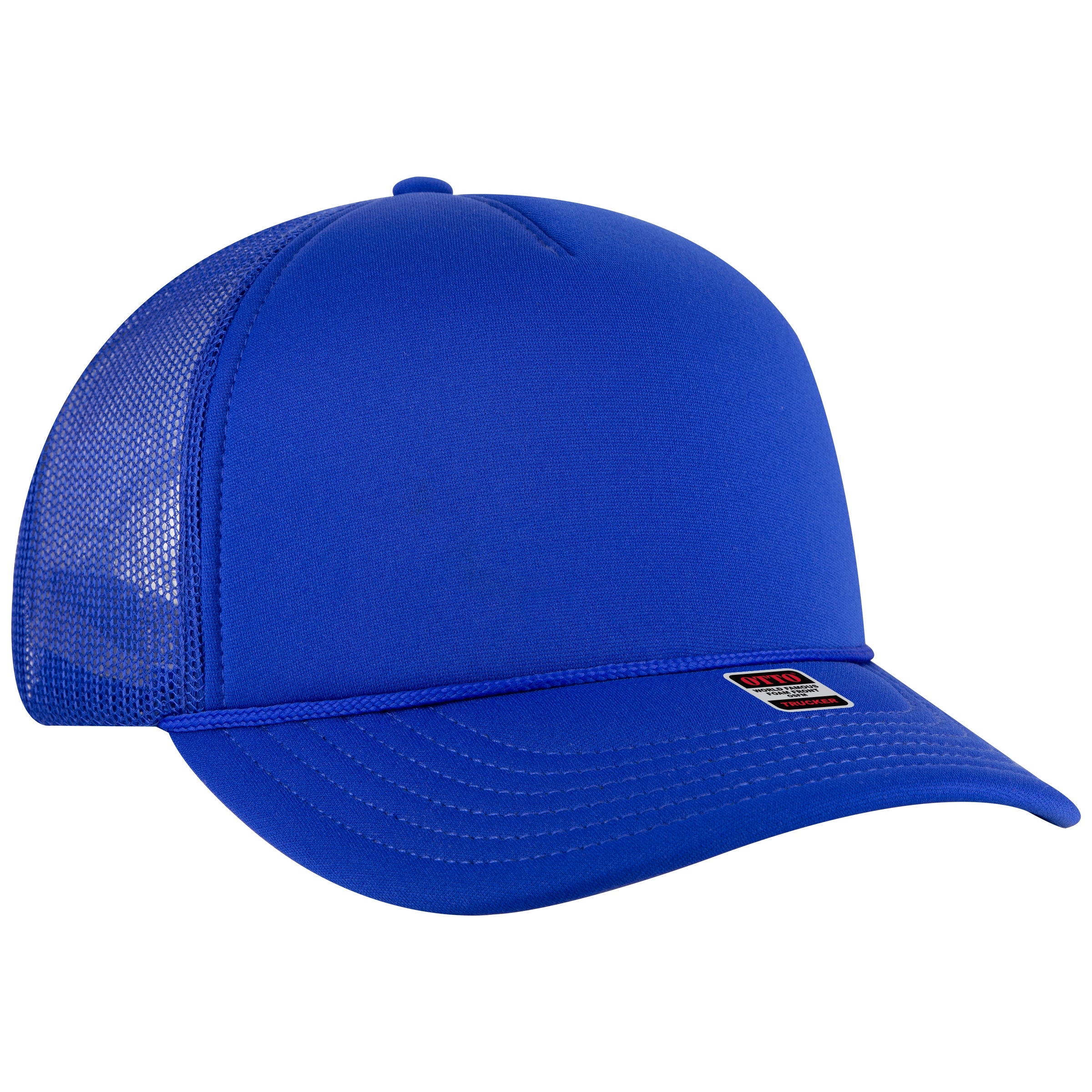 OTTO CAP 5 Panel Pro Style Mesh Back Trucker Hat OTTO 39950-2 Otto Cap 001 - Royal OSFM - Adult