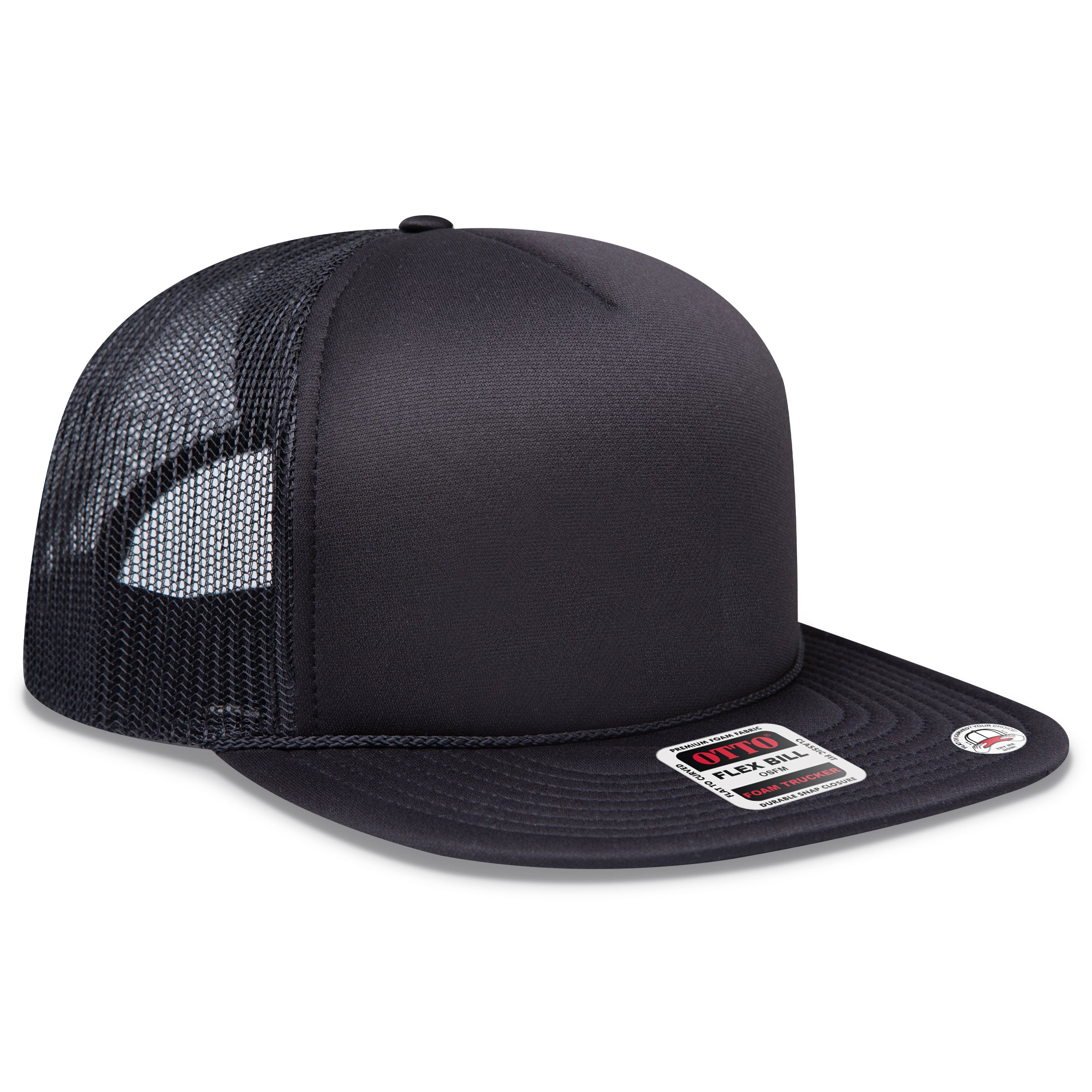 OTTO PBACK-HAT CAP SNAP 5 Panel Pro Style Mesh Back Trucker Sn