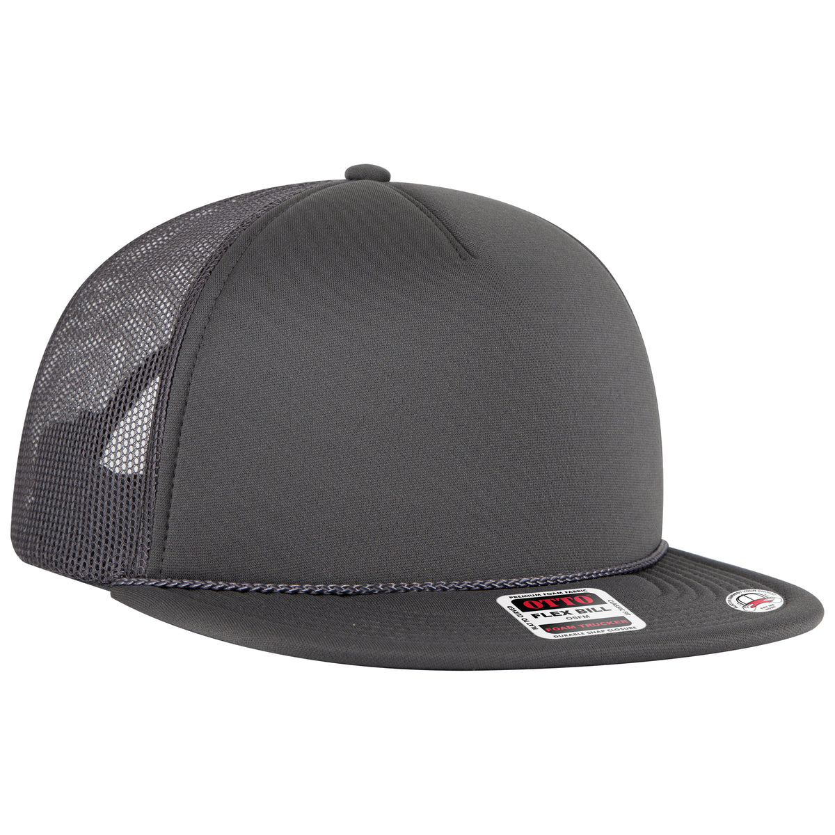 OTTO CAP "OTTO SNAP" 5 Panel Pro Style Mesh Back Trucker Snapback Hat OTTO 3995015-1 Otto Cap