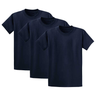Joe's USA Mens 3-Pack of 100% Heavyweight Cotton T-Shirts Multi-Packs Big & Tall Sizes - True Navy Joe's USA True Navy Small