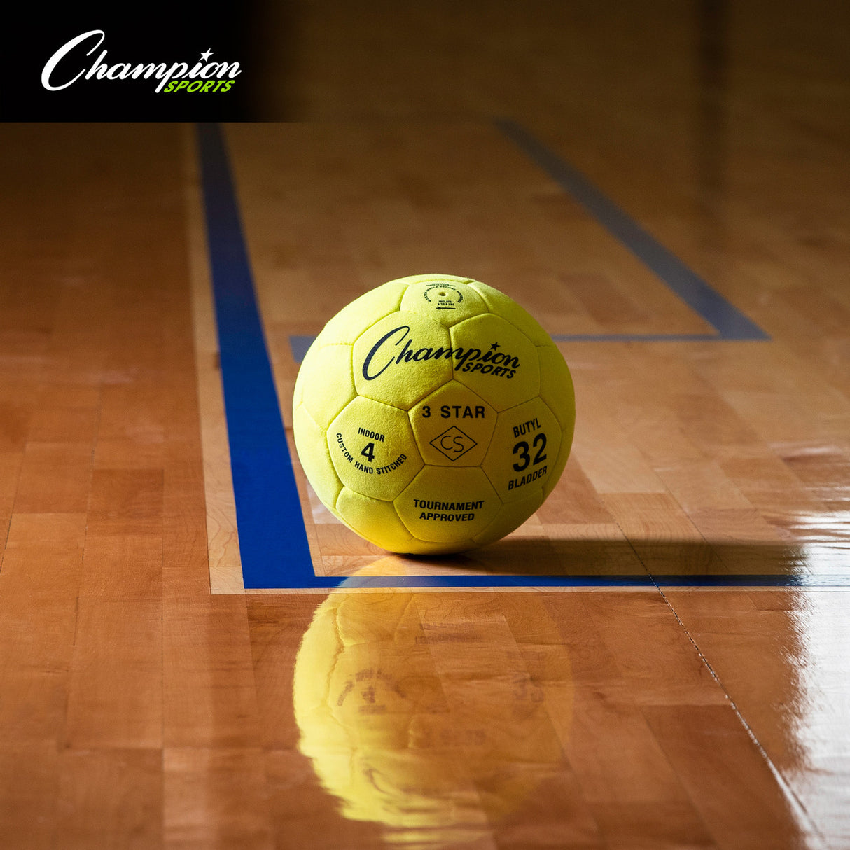 Champion Sports 3 STAR INDOOR SOCCER BALL SIZE 4