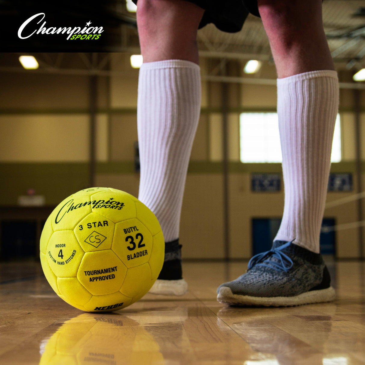 Champion Sports 3 STAR INDOOR SOCCER BALL SIZE 4
