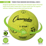 Champion Sports 3 STAR INDOOR SOCCER BALL SIZE 4