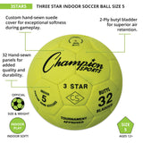 Champion Sports 3 STAR INDOOR SOCCER BALL SIZE 4