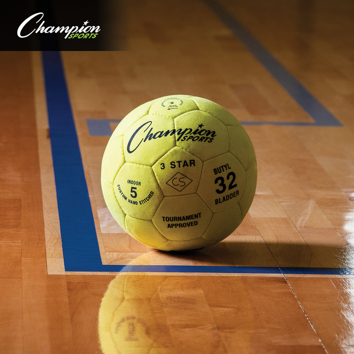 Champion Sports 3 STAR INDOOR SOCCER BALL SIZE 4