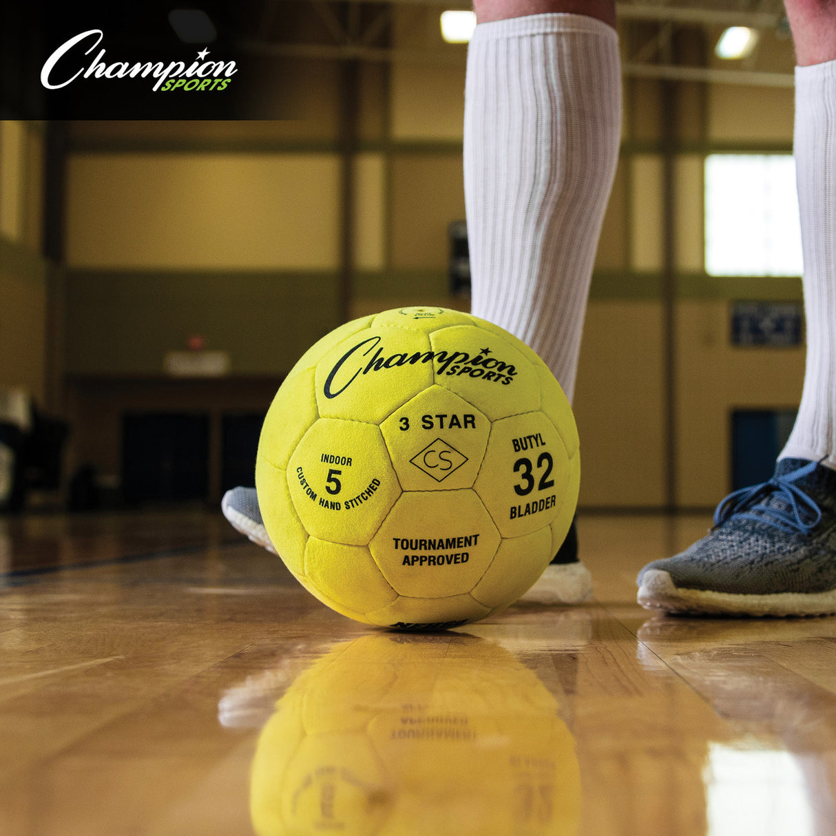 Champion Sports 3 STAR INDOOR SOCCER BALL SIZE 4