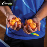 Champion Sports 3-STAR TOURNAMENT TABLE TENNIS BALLS WHITE, PACK OF 6