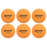 Champion Sports 3-STAR TOURNAMENT TABLE TENNIS BALLS WHITE, PACK OF 6
