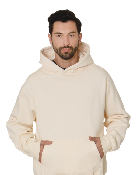 Bayside Unisex USA-Made Super Heavy Oversized Hooded Sweatshirt - Bayside 4000