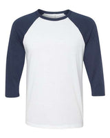 Bella + Canvas 3200 Unisex Three-Quarter Sleeve Baseball Tee