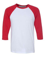 Bella + Canvas 3200 Unisex Three-Quarter Sleeve Baseball Tee