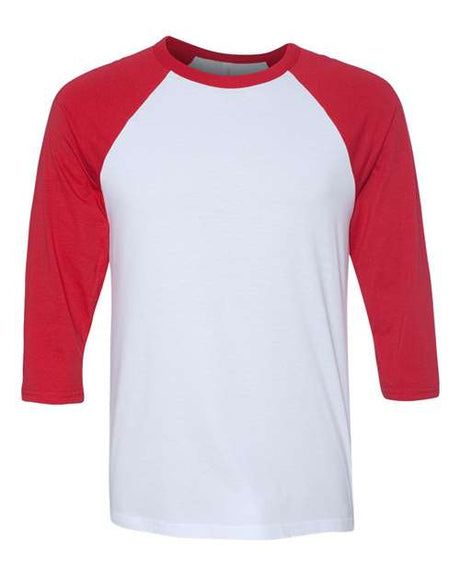 Bella + Canvas 3200 Unisex Three-Quarter Sleeve Baseball Tee