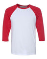 Bella + Canvas 3200 Unisex Three-Quarter Sleeve Baseball Tee