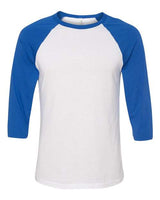 Bella + Canvas 3200 Unisex Three-Quarter Sleeve Baseball Tee