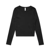 AS Colour Wos Organic Rib Ls Tee | 4096 | AS Colour 4096