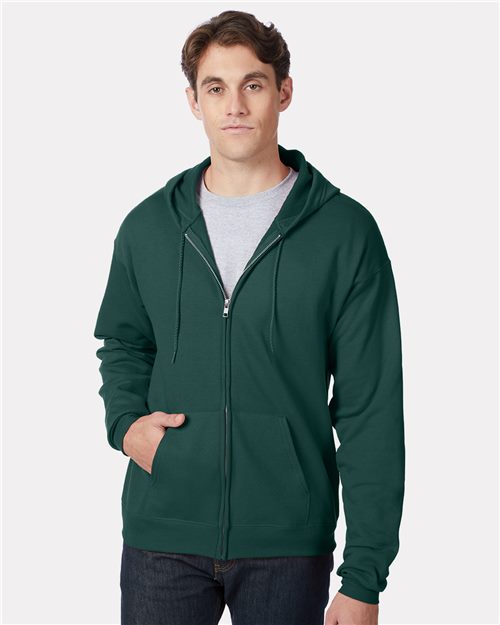 Hanes Unisex EcoSmart® Full-Zip Hooded Sweatshirt - Hanes P180