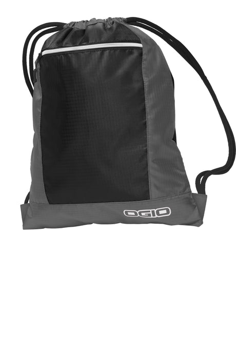 OGIO Pulse Cinch Pack – Custom Embroidered Corporate Travel Zippered Valuables Pocket Drawstring Bag