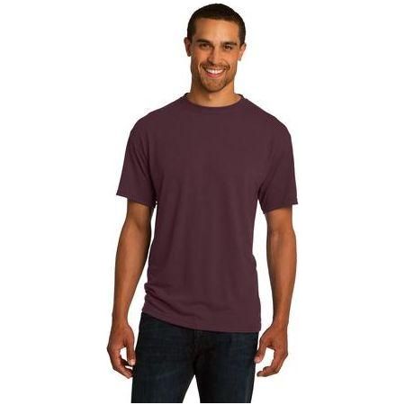 Mens Sport 100% Polyester T-Shirt Joe's USA Large Maroon