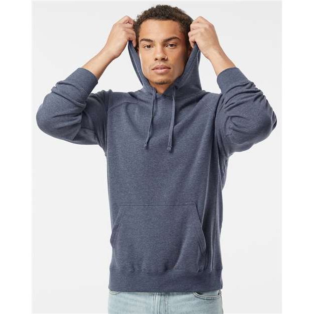 Independent Trading Co. Special Blend Raglan Hooded Sweatshirt - Midnight Navy - Independent Trading Co. PRM33SBP Independent Trading Co. Midnight Navy XS