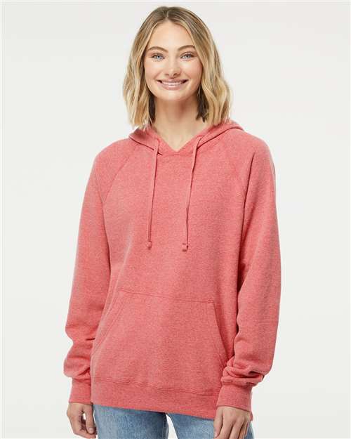 Independent Trading Co. Special Blend Raglan Hooded Sweatshirt - Pomegranate - Independent Trading Co. PRM33SBP Independent Trading Co.