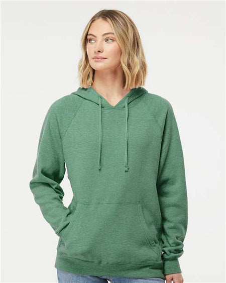 Independent Trading Co. Special Blend Raglan Hooded Sweatshirt - Sea Green - Independent Trading Co. PRM33SBP Independent Trading Co.