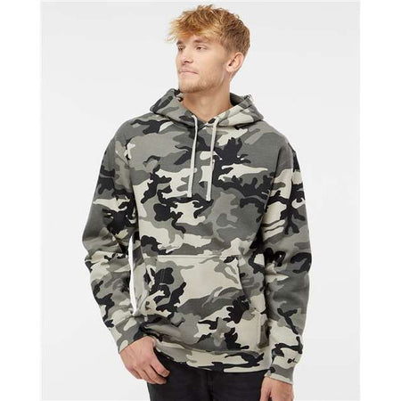 Independent Trading Co. Heavyweight Hooded Sweatshirt - Snow Camo - Independent Trading Co. IND4000 Independent Trading Co. Snow Camo XS