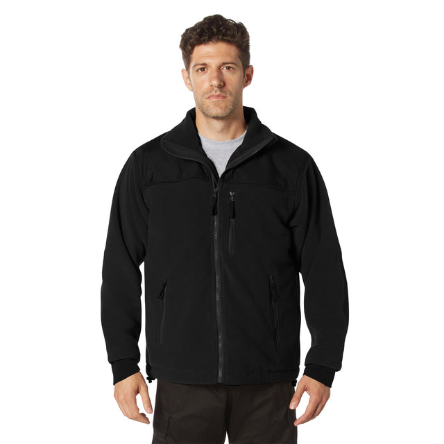 Rothco Covert Ops Concealed Carry Soft Shell Jacket Black Size 3XL