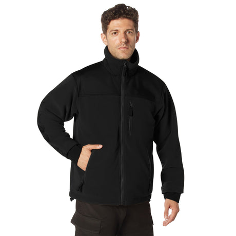 Rothco Covert Ops Concealed Carry Soft Shell Jacket Black Size 3XL