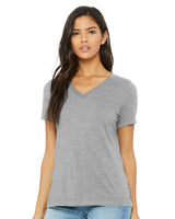 Bella + Canvas 6405CVC Women's Relaxed Heather CVC V-Neck Tee