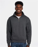 JERZEES Unisex Super Sweats NuBlend® Quarter-Zip Cadet Collar Sweatshirt - JERZEES 4528MR